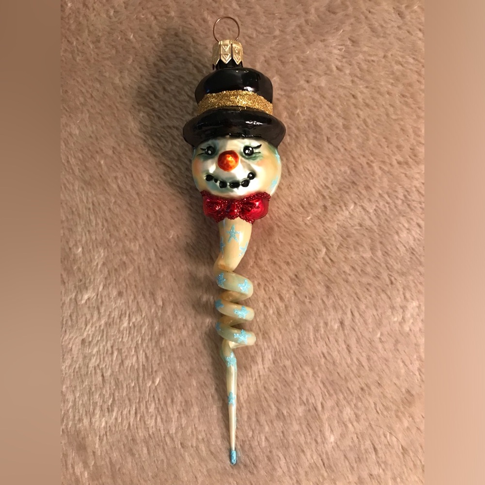 Slavic Treasures Twisted Snowman Ornament